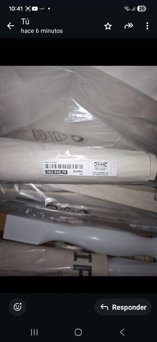 4 Patas IKEA NIPEN Blancas Madera