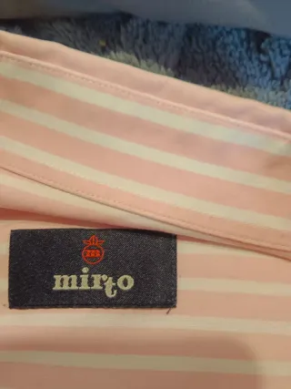 Camisa Mirto Rayas Rosas Talla L