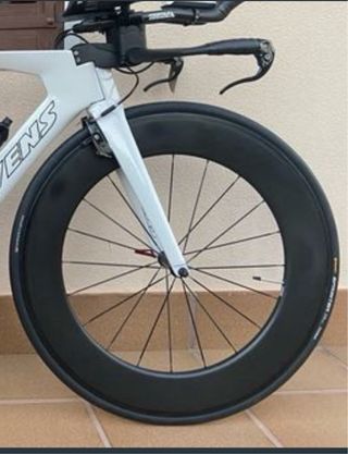 Rueda de carbono Progress lenticular, rueda 90mm