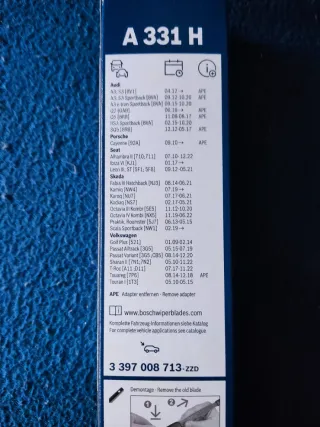 Limpiaparabrisas Bosch Rear A 331H 330mm Nuevo