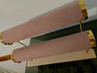 Portagioie rosa con dettagli oro