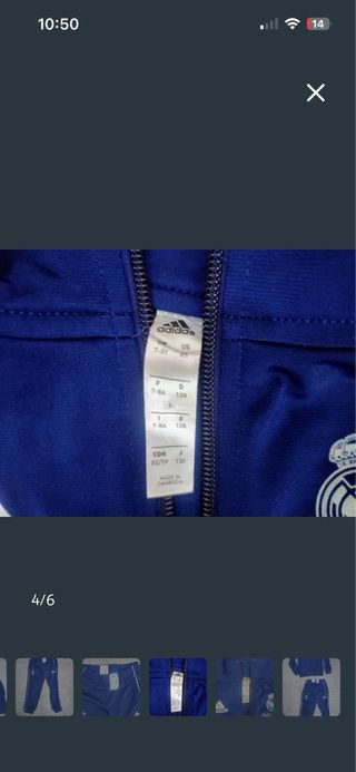 Chándal Real Madrid niño Adidas original
