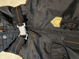 Bomber Y2K Vintage con pelliccia e Cappuccio