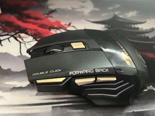 Ratón Gaming Negro y Dorado