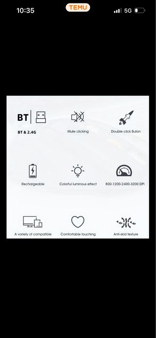 Ratón Gaming Negro y Dorado