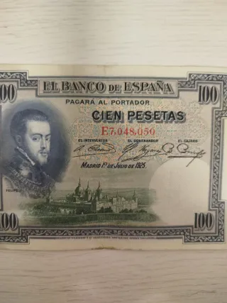Billete 100 Pesetas Banco de España 1925