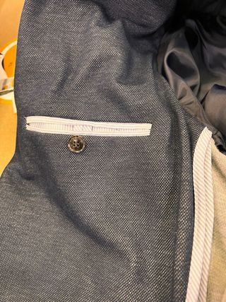 Americana Zara Hombre Azul