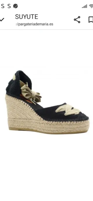 Alpargatas SUYUTE de esparto natural.