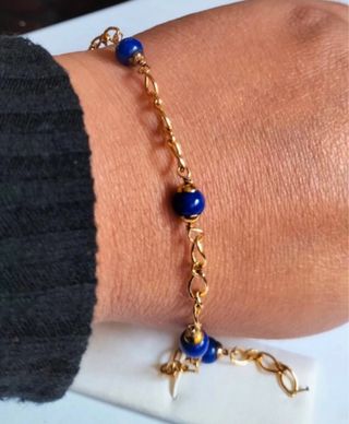 Juego Oro Laminado gold filled pulsera y pendiente