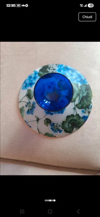 Portafrutta ortensie diametro 28 cm