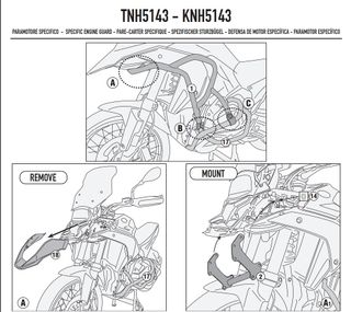 Defensa BMW R1300GS Givi TNH5143