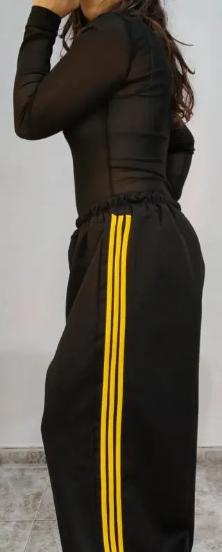 Conjunto mujer marrón y naranja