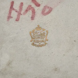 Vecchio posacenere in porcellana con Ultima Cena