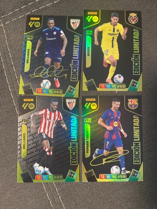 4 Cromos Edición Limitada Panini Fútbol