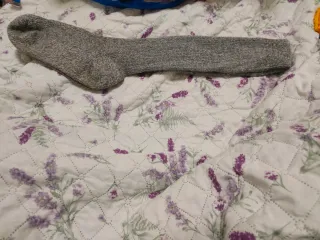 Calze lana grigie taglia unica