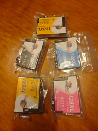 Lote 5 Tintas Impresora Clorisun 128XL