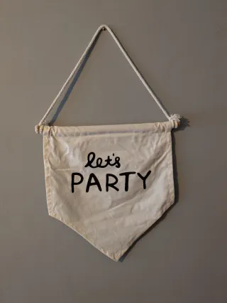 Banderín Let's Party