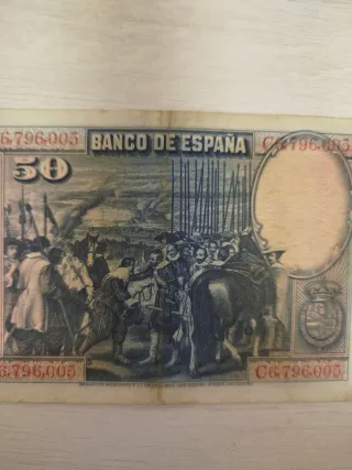 Billete 50 Pesetas Banco de España 1928