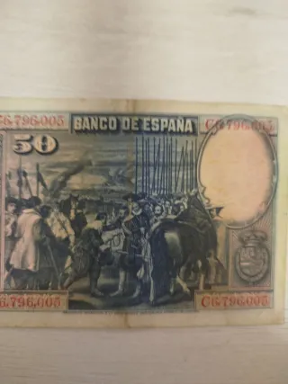 Billete 50 Pesetas Banco de España 1928