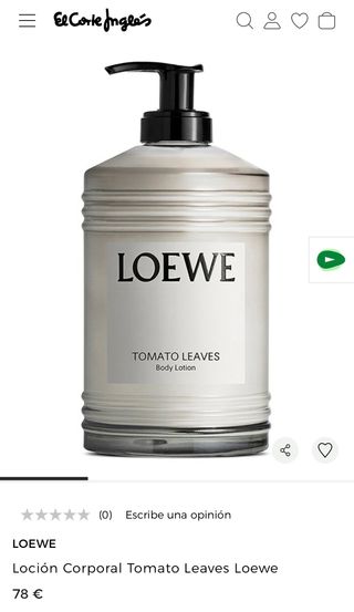 Loción Corporal Loewe Tomato Leaves