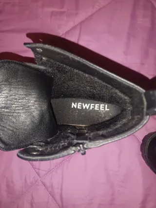 Botines Newfeel Negros Talla 38 Veganos