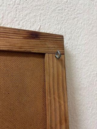 Pizarra blanca con marco de madera