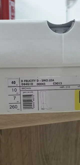 Botas Altas Geox Marrón Mujer