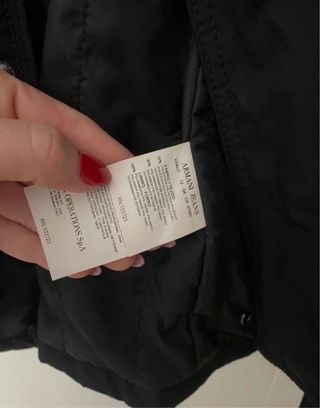 Chaqueta Armani Jeans Negra Hombre