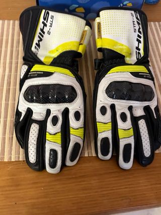 Guantes Moto Shima STR-2 Blancos talla L