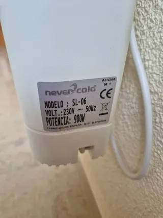 Radiador Eléctrico Blanco 900w