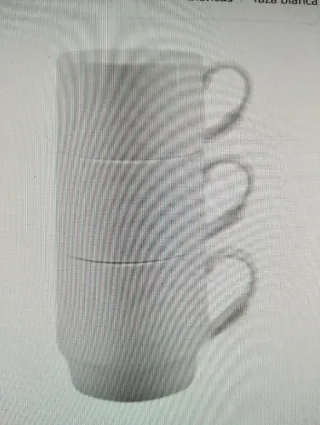 20 Tazas Cerámica Apilables