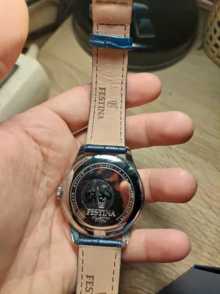 Reloj Festina Azul y Plateado Multifunción