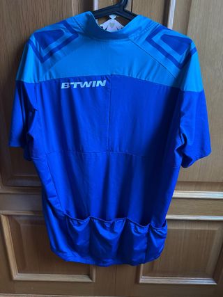 Maillot ciclismo Btwin azul