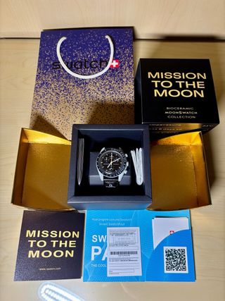 Omega x Swatch Mission to the Moon Gold