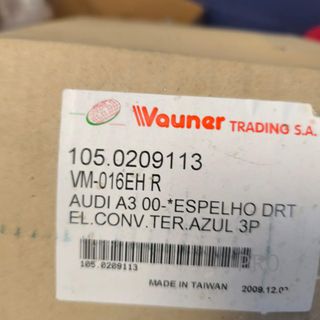 RETROVISOR DERECHO AUDI A3 NUEVO 1050209113