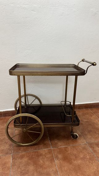 Camarera Vintage Cristal y Metal