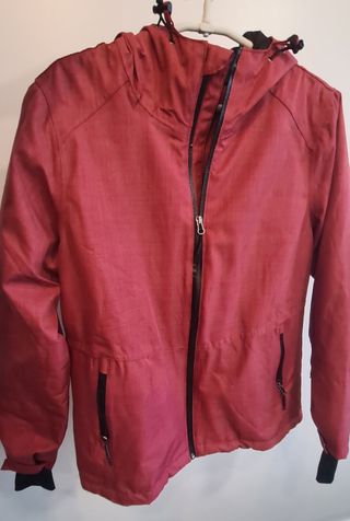 Abrigo Crivit entretiempo rojo 40_42