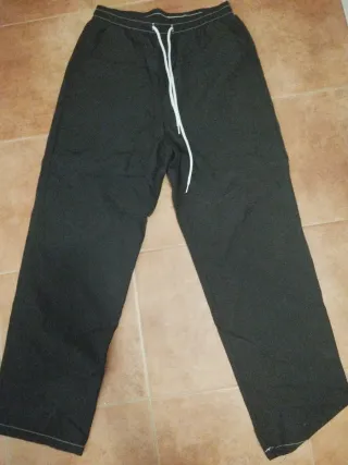 Camisa negra de lino talla M