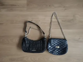 Conjunto 2 Bolsos Fiesta Negro y Azul