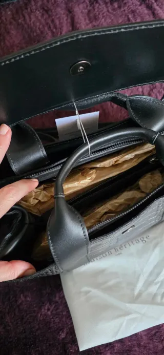 Bolso Piel Maison Héritage Negro Nuevo