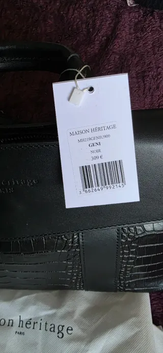 Bolso Piel Maison Héritage Negro Nuevo