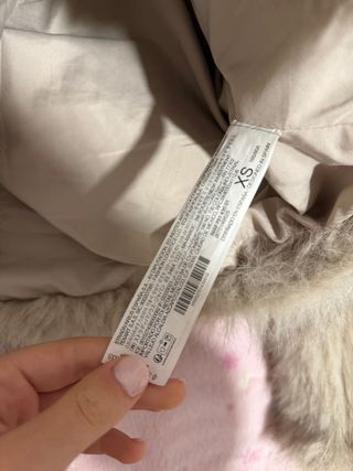 Chaqueta pelo Stradivarius gris Talla XS