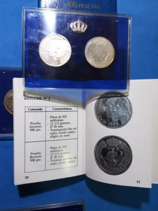Estuche Colección 500 ptas. Pruebas FNM