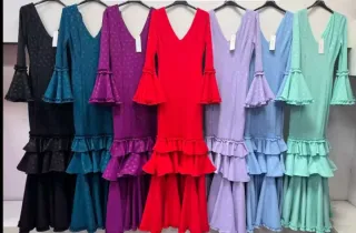 Vestido Flamenca Lunares Volantes