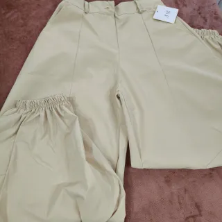 Conjunto mujer marrón y amarillo