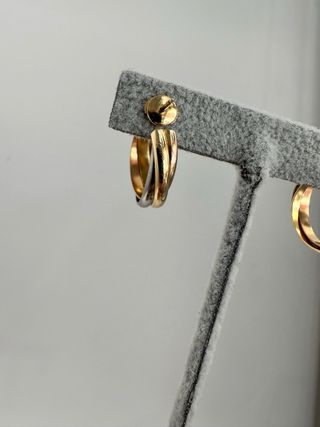 Pendientes Cartier Trinity Oro Tricolor