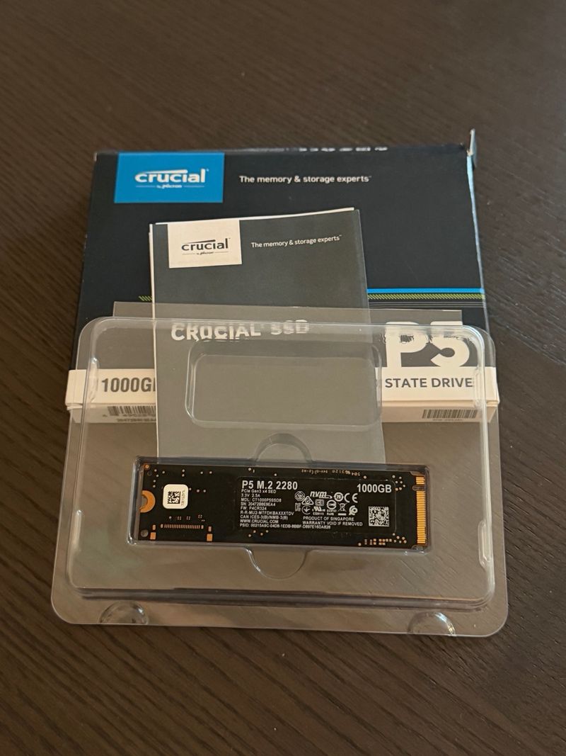 Crucial P5 M.2 NVMe SSD 1TB afbeelding 2
