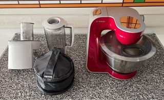 Robot Cocina Bosch Mum5 Creation Line Rojo