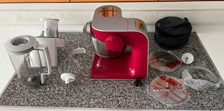 Robot Cocina Bosch Mum5 Creation Line Rojo
