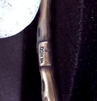 Pulsera de plata martillada